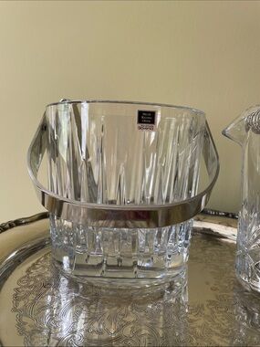Miller Rogaska Crystal Ice Bucket with Tongs